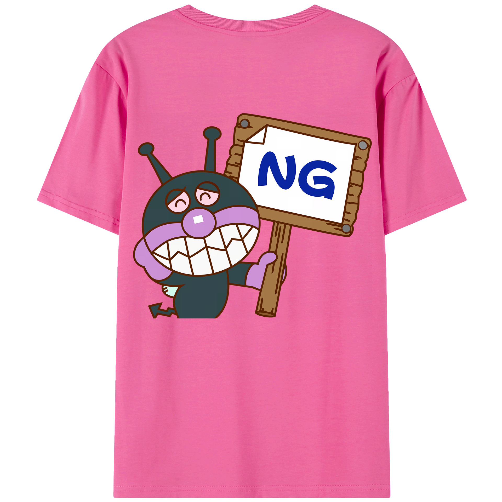 （画像用） アンパンマン Anpanman レディース半袖Tシャツ(バックプリント)